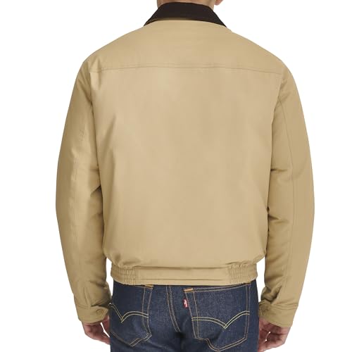 Image of DOCKERS Men's Cotton Twill Bomber Jacket With Padded Lining