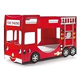 Fire Engine Bunk Bed Bunk scftbb19 MDF Red 211 x 96 x 130 cm
