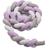 YUEHAPPY® Cuna Trenzado Parachoques, 3m Cojín de Almohada 