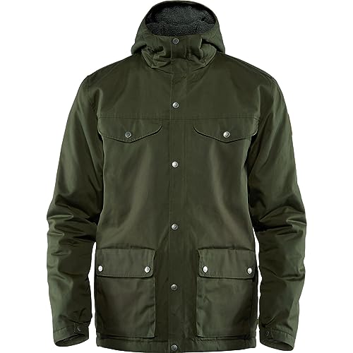 Fjällräven Herren Winterjacke Greenland Winter, Deep Forest, L, 87122-662