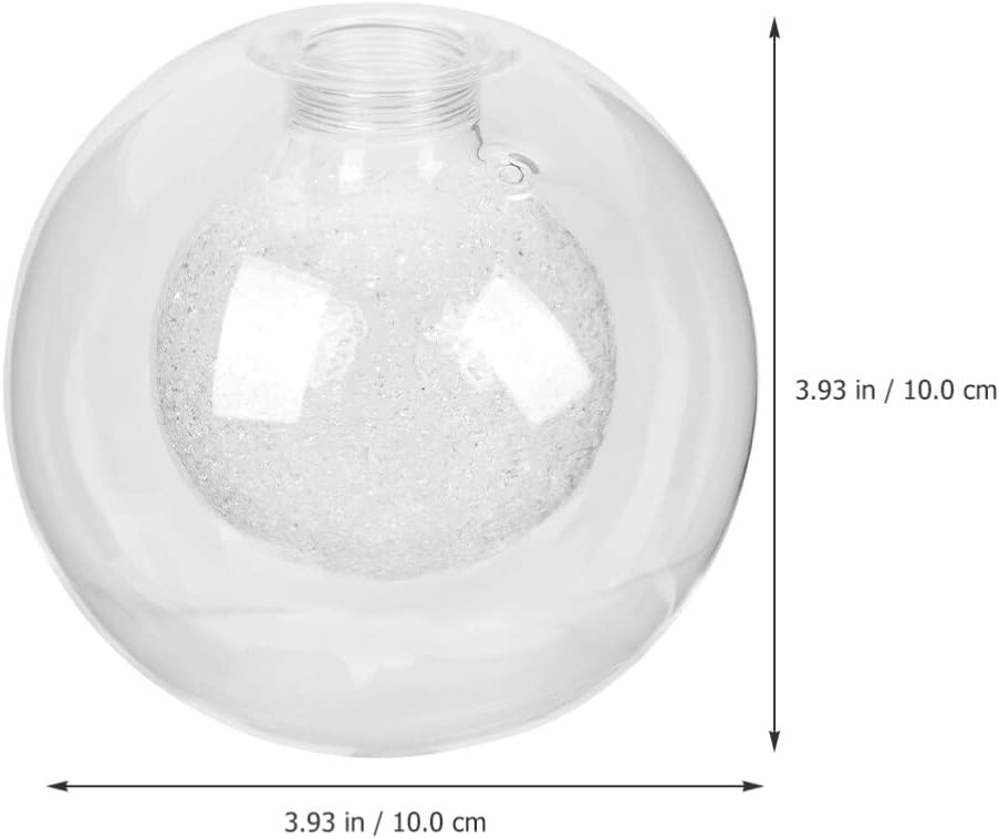 Glass Lampshade Clear G9 Double Layer Globe Pendant Lamp Shade Replacement for Living Room Ceiling Light Fixture Bubble Design 3.93 Inch