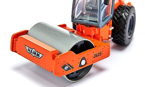 siku 3530, Walzenzug, 1:50, Metall/Kunststoff, Orange, Drehbare Walze