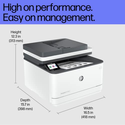 Image of HP LaserJet 3104fdw Duplex Printer: Print, Copy, Scan, Self Reset Dual Band WiFi with self heal, Ethernet, Fast Printing Upto 33ppm, Easy and Secure Setup