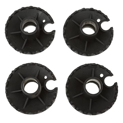 Generic 4 Replacement Rubber Mud Baskets for Trekking Poles, 5cm Poles, Black, 14mm