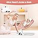 Baby Swings for Infants, Pink Infant Swing with 5 Speeds, 12 Soothing Melodies, Bluetooth & Remote Control, Portable Baby Swing for Indoor and Outdoor (Pink)