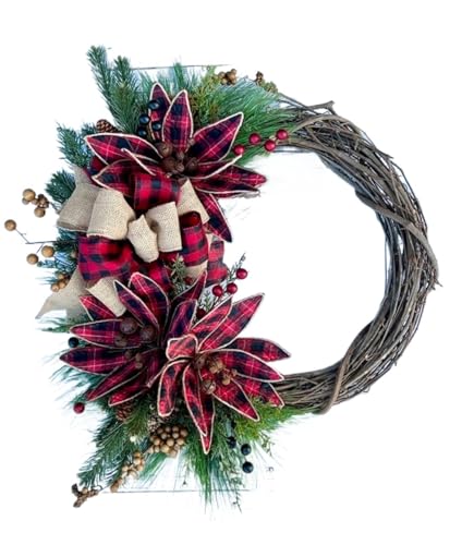 Guirlande festive d'hiver et couronne de Noël buffle pour sublimer votre salon