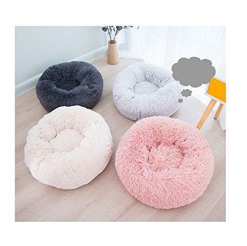 Cuccia per cani in peluche a ciambella con