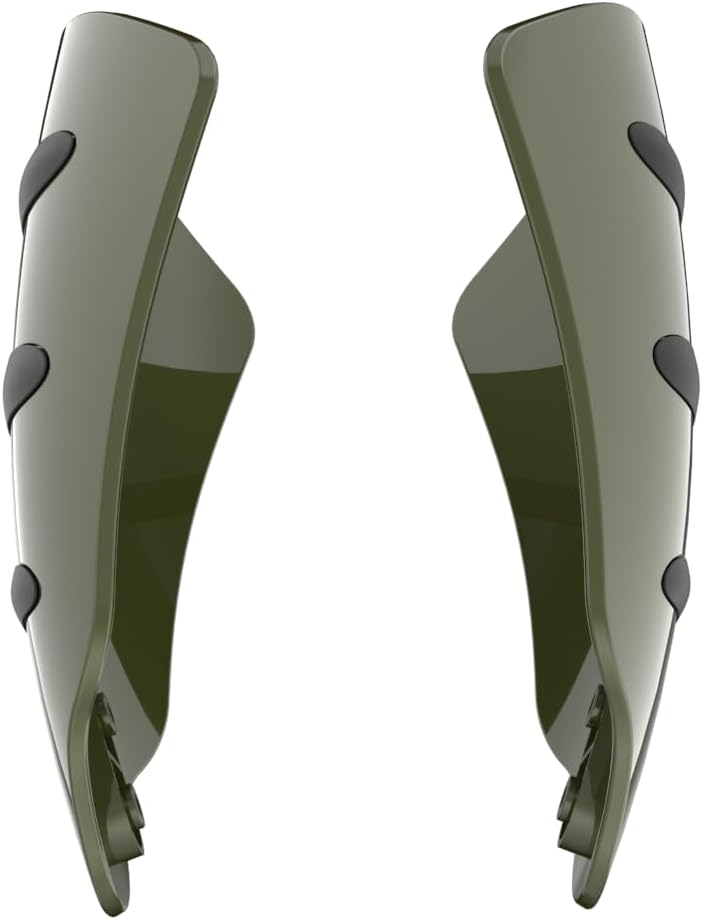 Advanblack 2026 RG Motorcycle Handguard Olive Steel Metallic Hand Guard For Harley Touring Street Glide Road King Electra Glide Softails