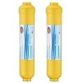 Geekpure 10 inch Inline Mineral Water Filter Upgrade for Reverse Osmosis System-1/4" Port Pack of 2