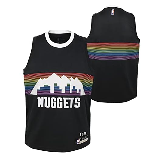Outerstuff NBA Boys Youth (8-20) City Edition Swingman Blank Jersey, Denver Nuggets, Large (14-16)