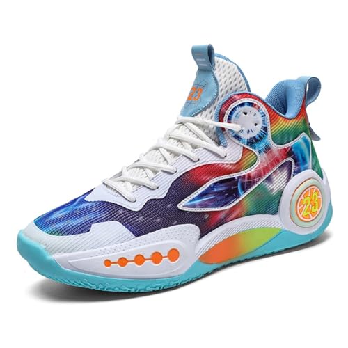 Image of Men's Basketball Shoes Fashion Printed Sneakers