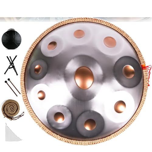 9/10 Notes Handpan Drum, 22 pouces, D Minor