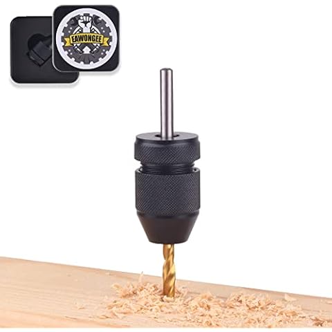 EAWONGEE Drill Stop Collar Set, Aluminum Outer Ring with Nylon Inner Ring Countersink Drill Bit Sets for Woodworking Tools and Hand Tools, Adjustable Size Range 5/64"-3/16" Cover