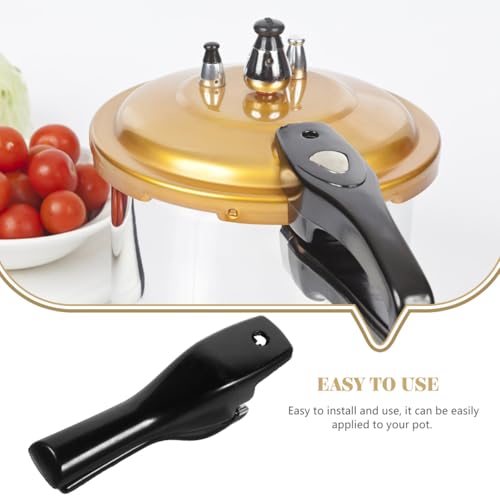 Reemplazo de mango para olla a presión OSALADI, par de mangos de baquelita para ollas de presión de 18 a 22 cm, antideslizante, resistente al calor, fácil de instalar, accesorio de cocina para uso diario miniatura 4