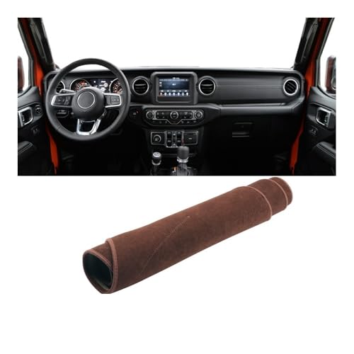 Pare-Soleil Tableau Bord Flanelle pour les Road Trips en Jeep Wrangler JL LHD