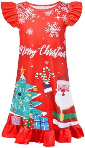 Sylfairy Girls Nightgowns, Unicorn Nightgown Princess Pajama Dresses for Girls Sleepwear Nightie