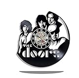 ❥ Material: Vinyl AIYOUBU Registro De Vinilo Reloj De Pared Banda De Vinilo Disco Reloj De Pared Die Türen @ 12 Zoll