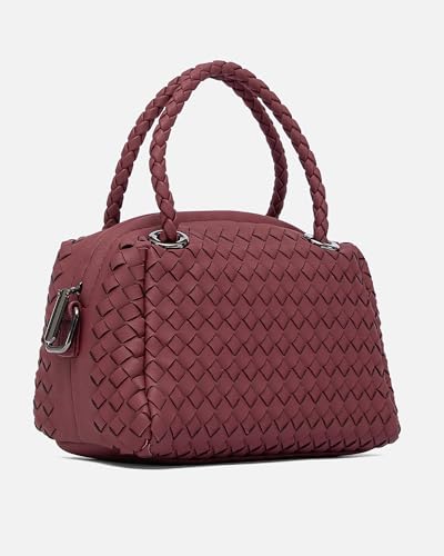 Image of NEWBELLA Women's Bucket Bag - Square Top Handle Satchel with Crossbody Strap, Shoulder Bag for Work & Daily Commute