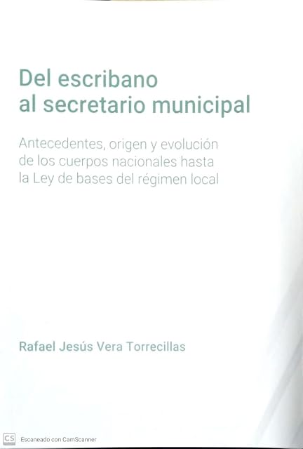 Portada de Del escribano al secretario municipal