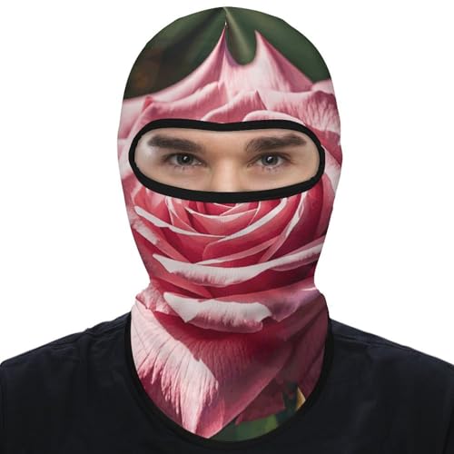 Balaclava para hombre, máscara de esquí para mujer con diseño de rosas, cubre rostro completo para ciclismo miniatura 1