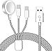 Produktbild 3 in 1 Watch Ladekabel, Magnetisches Uhren Ladegerät für iWatch Charging Kabel für USB, Ladekabel Kompatibel mit Apple Watch Series SE/7/6/5/5/4/3/2/1, 45mm 44mm, 42 mm, 41mm, 40mm, 38mm (Gray)