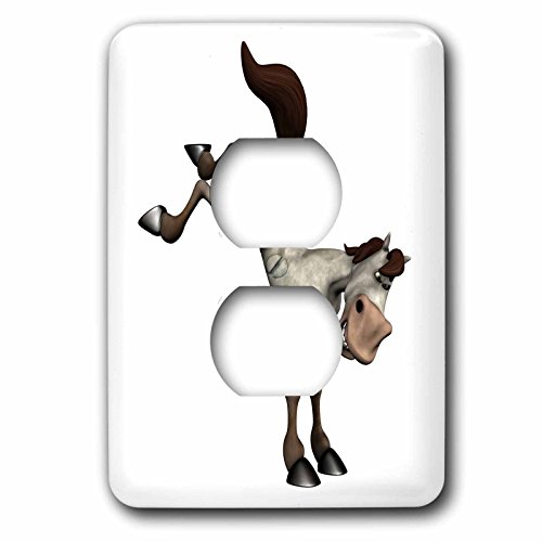 Cheval en colère plaque de finition pour masquer double prise - 2