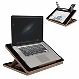 Suporte Para Notebook Desenho Leitura Prancheta Multiuso Ajust�vel Mdf Preto