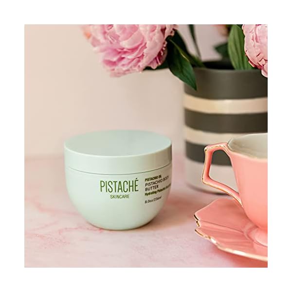 Pistachio-Body-Butter-by-Pistache-Skincare--aka-The-Boyfriend-Body-Butter Pistaché Skincare Pistachio Oil Whipped Body Butter Cream Moisturizer (a.k.a The Boyfriend Body Butter) + Hydrates Dry Skin and Nourishes + Vitamin E + Antioxidant Protection, 8.0 oz