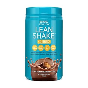 GNC Total Lean Shake + Slimvance | Caffeine Free Protein Powder, Helps Reduce Body Weight | Chocolate Peanut Butter | 20…