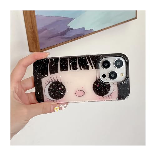 Coque antichoc iPhone 15 Pro Max silicone souple dos paillettes acrylique