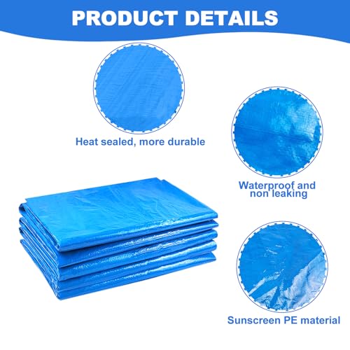 Yexexinm DFSGFGHJH 16 X 16 Ft Pool Ground Cloths,Swimming Pool Waterproof Pe Swimming Pool Liner Pad thumb #2
