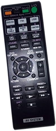 Replaced Remote Control Compatible for Sony DAV-DZ170 RM-ADU078 1-487-641-11 HCDDZ510 DAV-DZ175 HBDDZ171 AV Audio/Video Receiver Home Theater System