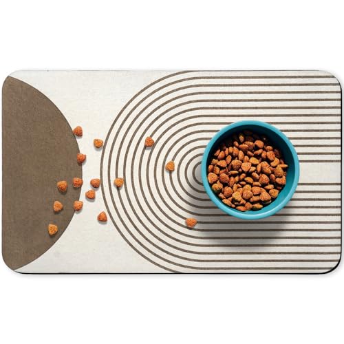 Bohemia Waterproof Pet Feeding Mats - Dog Cat Bowl Mats, Absorbent, 12 * 20 inch