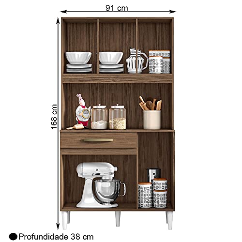 Cozinha Cleo Compacta 6 Portas Aramóveis