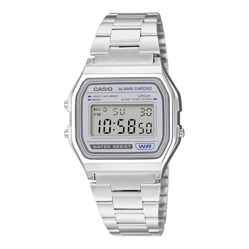 Image of Casio Vintage A158WEA-7DF Digital Silver Watch Unisex (D426)