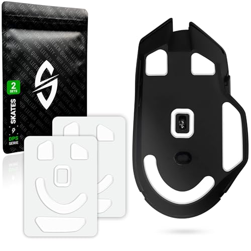 SensoryBoost DPS Glides (Lot de 2) pour Razer Basilisk V3 X Hyperspeed - Ultra Rapides, Arrondi, Faible Friction, de Haute Qualité - Patins de Souris de...