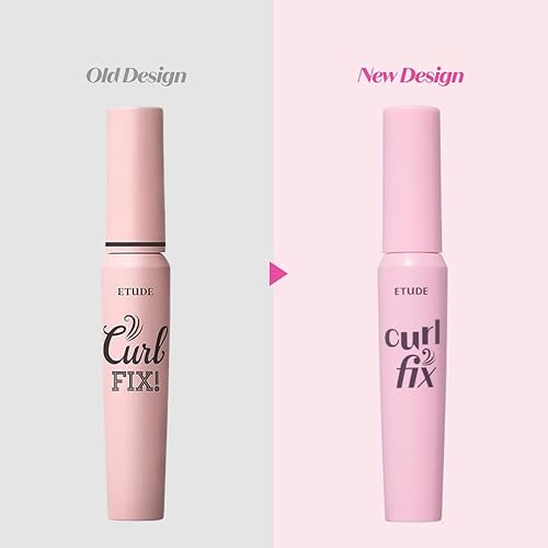 Miniatura 2 de ETUDE Juego de rímel y rizador de pestañas Curl Fix #3 Gris Marrón  Una máscara de pestañas que mantiene las pestañas finas poderosamente rizadas