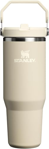 Stanley IceFlow 2.0 Vaso con Popote Plegable con Asa 30 oz  Tapa de Rosca y Popote Desmontable  Botella de Agua Resistente a Fugas  Acero Inoxidable
