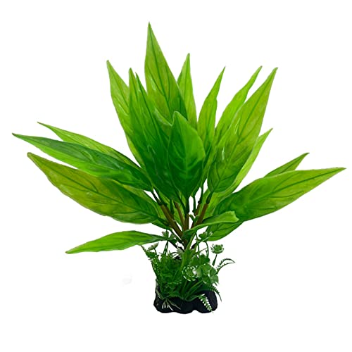 YPREWY Acuario artificial con base de peces para decoración de plantas, adornos realistas seguros para todos