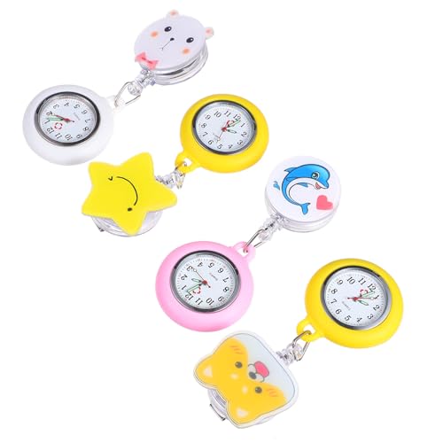 Reloj de enfermera extensible de aleación MAGICLULU, pack de 4 unidades precisas