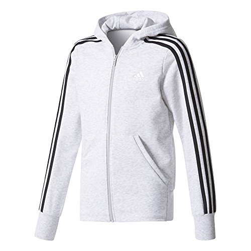 Adidas YG 3s FZ HD, Felpa Bambino