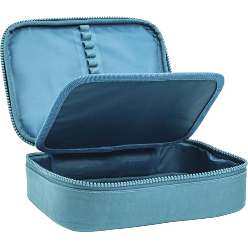 Tilibra - Estojo Box Académie Turquesa , Formato: (L)150mm x (A)210mm x (P)60mm