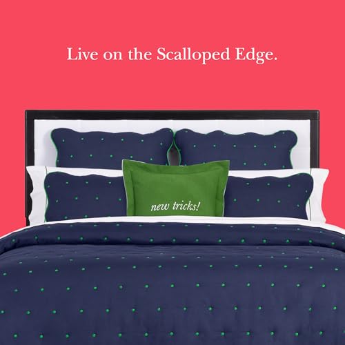 Taie d'oreiller Kate Spade en coton bleu marine facile à laver - 8