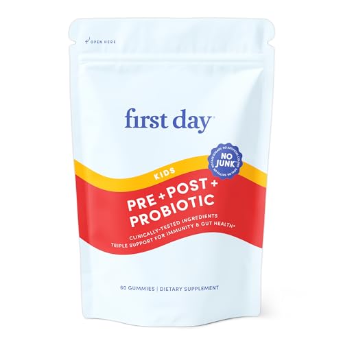 FIRST DAY Kids Probiotic Gummies - 3 in 1 Probiotics