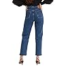 Levis-Womens-Premium-Ribcage-Straight-Ankle-Jeans Levi's Women's Premium Ribcage Straight Ankle Jeans, Georgie - Medium Indigo, 28 (US 6)