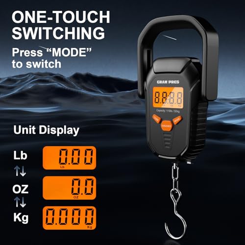 Image of GRAM PRES Fish Scale 110lb /50kg,Digital Fishing Scale