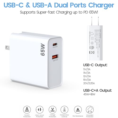 Chargeur USB C 65W pour Oculus Quest 3s et VR avec câble 2m - 2