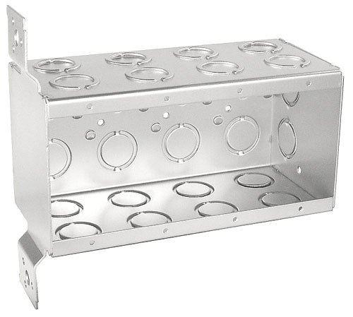 3-1/2 Inch Deep Four Gang Multi Device Switch Box With A Flat Vertical Bracket-1 per case