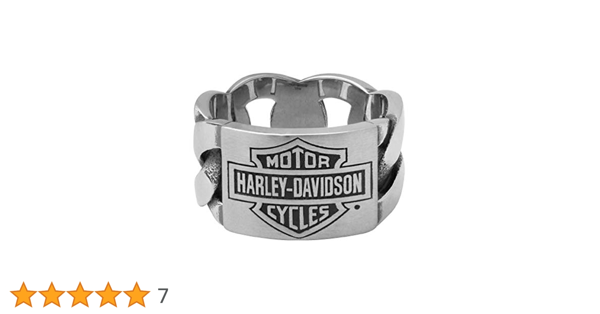 Amazon | Harley-Davidson メンズ B&S IDチェーンバンドリング