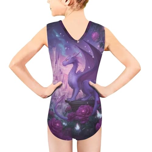 Image of Girls Swimsuits Size 3-14 Kids Summer Sleeveless One Piece Bathing Suit Beach V-Neck